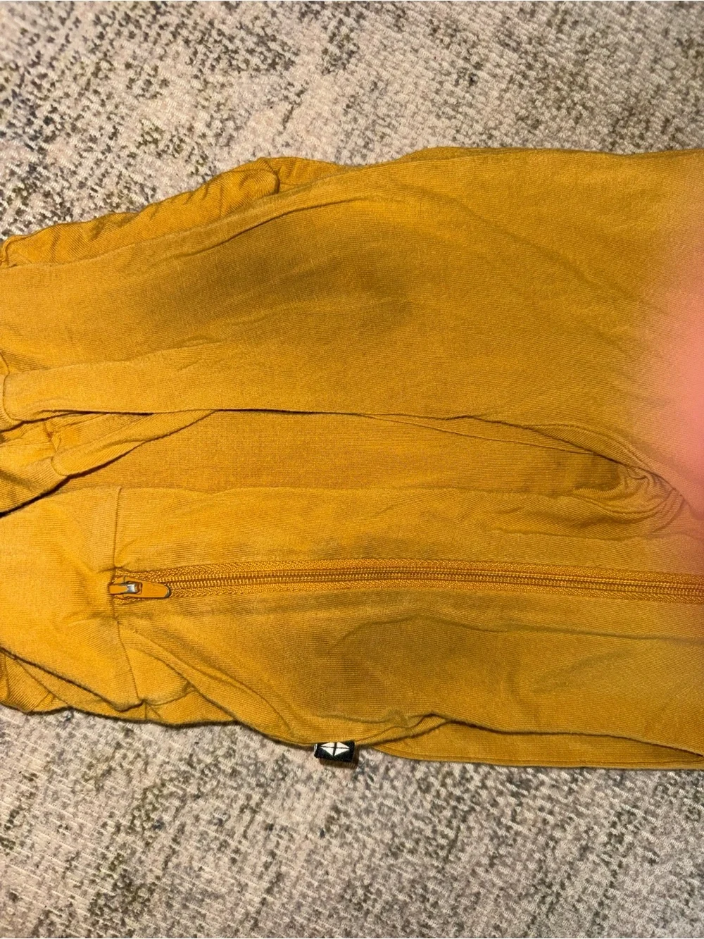 Kyte‎ BABY Mustard Long-Sleeve Zip Footless One-Piece